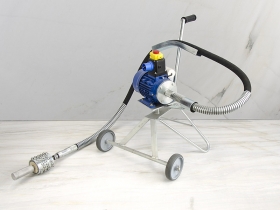 Manual scratching machine with "Balilla" flexible shaft